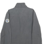 NAPAPIJRI Mens Grey L Jacket Zip Cotton Plain Utility Casual Outdoor