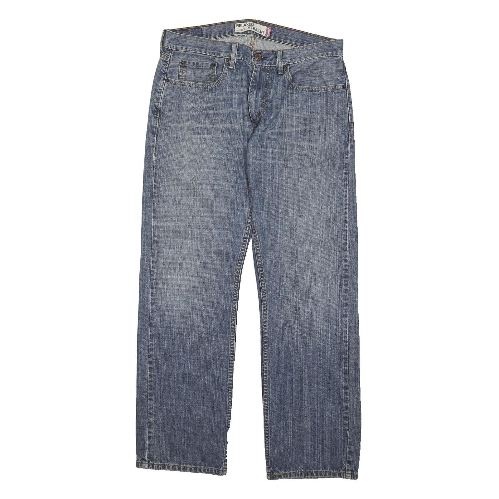 LEVI'S 559 Straight Mens Jeans Blue Relaxed Straight Denim Medium W34 L31