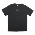 KARL KANI Mens Black M Cotton Graphic T-Shirt Short Sleeve Crew Neck Urban Style