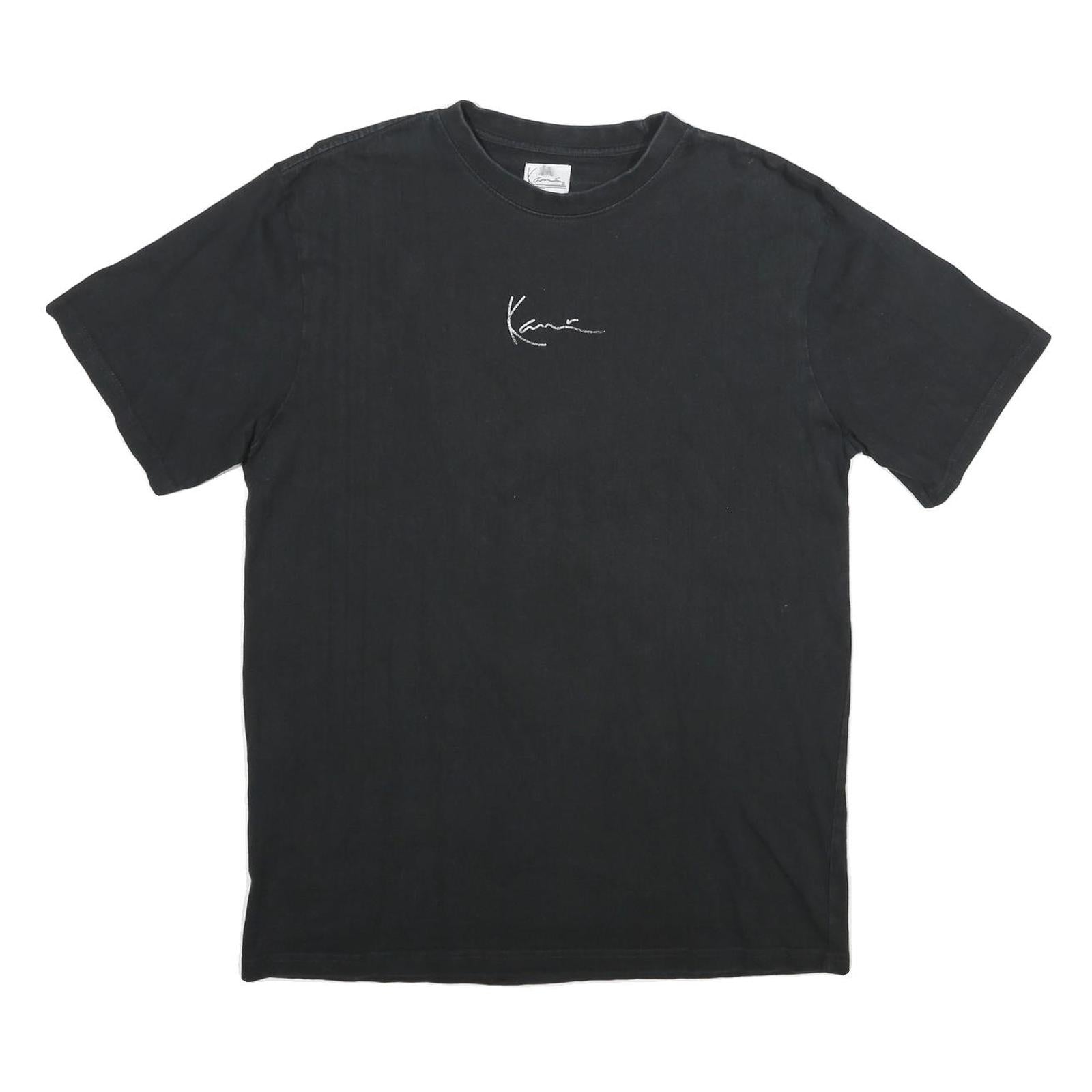 KARL KANI Mens Black M Cotton Graphic T-Shirt Short Sleeve Crew Neck Urban Style