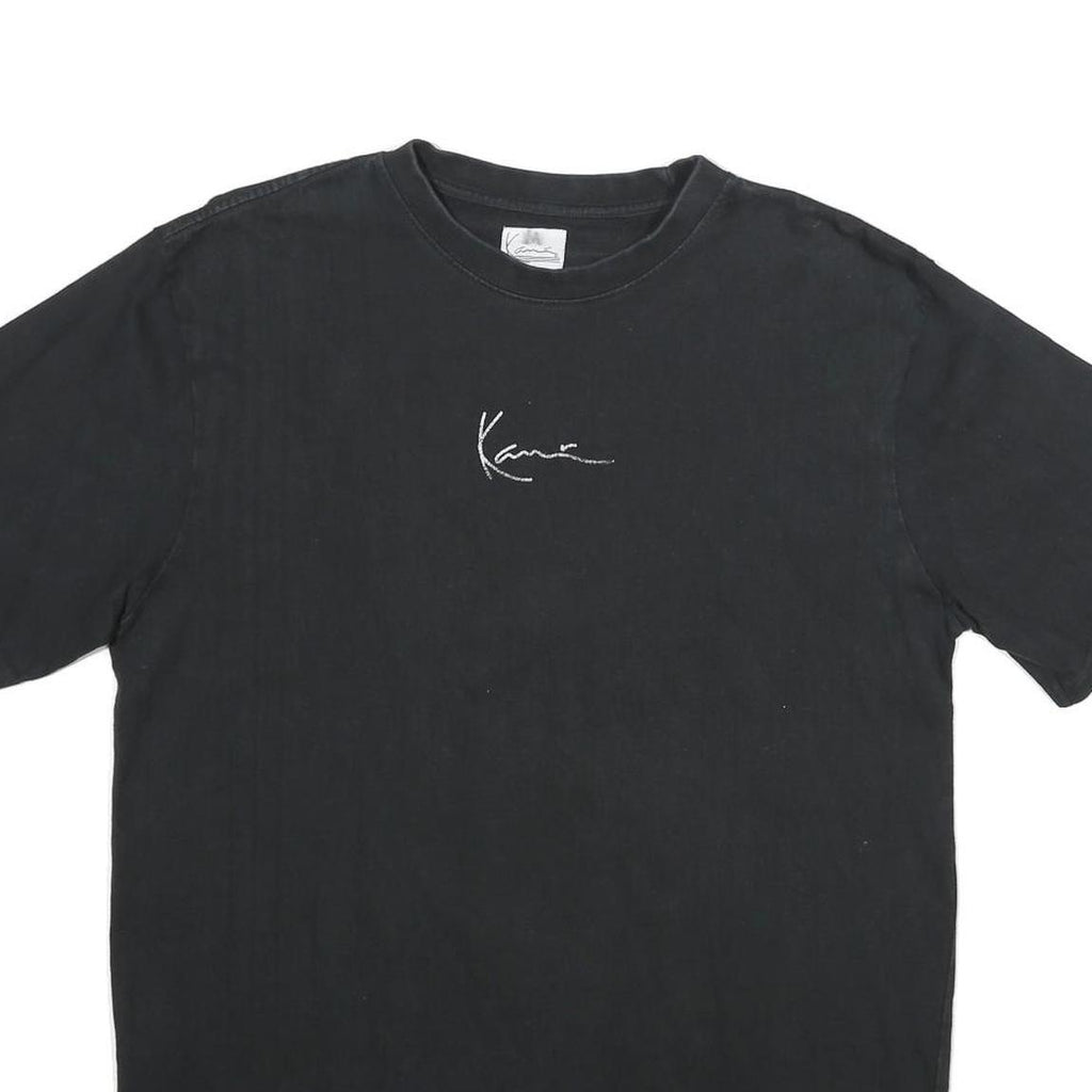 KARL KANI Mens Black M Cotton Graphic T-Shirt Short Sleeve Crew Neck Urban Style