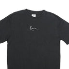 KARL KANI Mens Black M Cotton Graphic T-Shirt Short Sleeve Crew Neck Urban Style