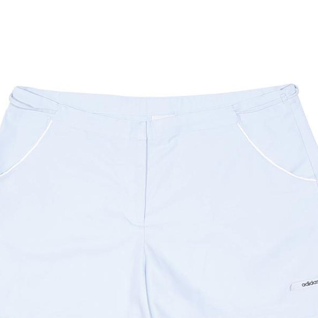 ADIDAS Womens Shorts White Casual Plain UK 18 W34 Comfortable Sportswear