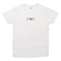 EMPORIO ARMANI Mens White Cotton Blend T-Shirt M Short Sleeve Crew Neck Logo