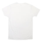 EMPORIO ARMANI Mens White Cotton Blend T-Shirt M Short Sleeve Crew Neck Logo