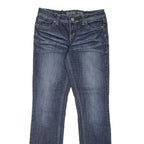 WAREHOUSE ONE Mid Rise Womens Jeans Blue Relaxed Straight Stone Wash W29 L32