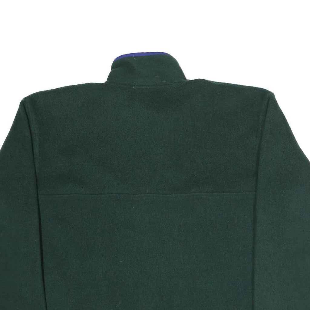 MERVYNS Mens Green & Blue Polyester Fleece Jacket M Warm Outdoor Half Zip