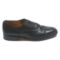 CHAPMAN & MOORE Mens Black Leather Oxford Shoes UK 9 Formal Classic Dress