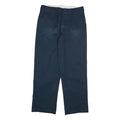 DICKIES Mens Cotton Blend Navy Regular Straight Trousers W34 L32 Workwear