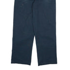 DICKIES Mens Cotton Blend Navy Regular Straight Trousers W34 L32 Workwear