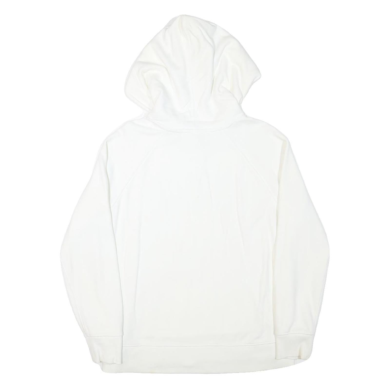 LEVI'S Mens White Pullover Hoodie S Cotton Blend Logo Sweatshirt