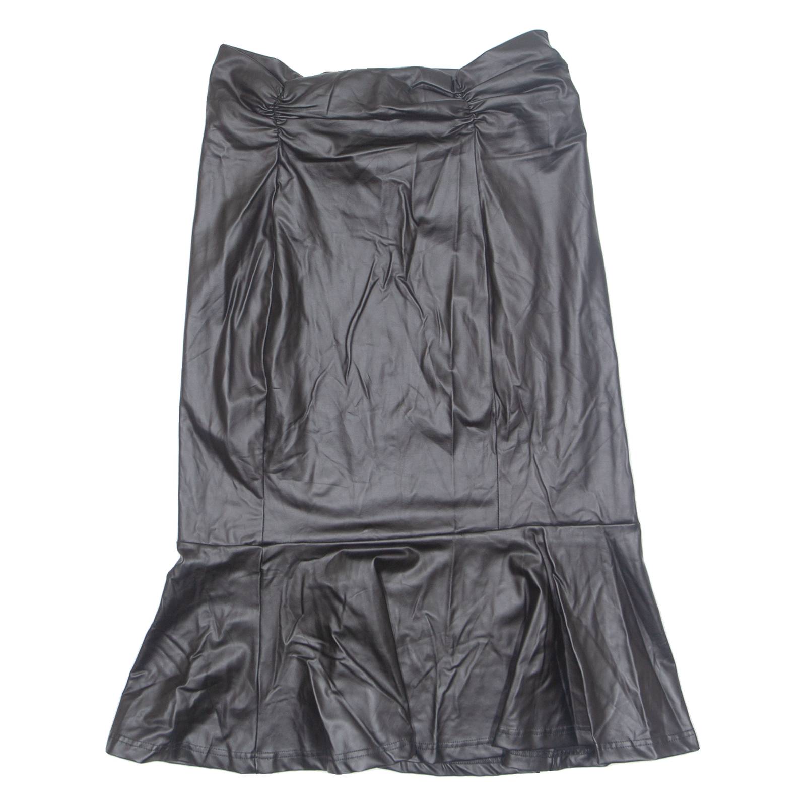 BODYFLIRT Womens Trumpet Skirt Black Knee Length M