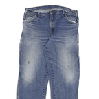 DICKIES Mens Relaxed Blue Denim Jeans W36 L31 Workwear Distressed Practical