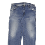 DICKIES Mens Relaxed Blue Denim Jeans W36 L31 Workwear Distressed Practical
