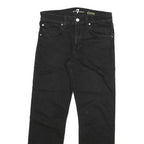 7 FOR ALL MANKIND Womens Slim Black Slimmy Denim Good W28 L28 Zip Cotton Blend