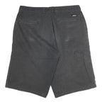 DICKIES Mens Shorts Black Casual L W36 Workwear Polyester Blend
