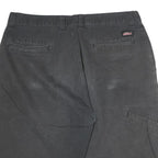 DICKIES Mens Shorts Black Casual L W36 Workwear Polyester Blend