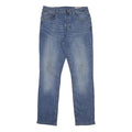 DENIM CO. Mens Slim Blue Jeans Denim W32 L30 Casual Wear Button Closure