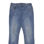 DENIM CO. Mens Slim Blue Jeans Denim W32 L30 Casual Wear Button Closure