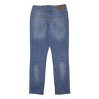 DENIM CO. Mens Slim Blue Jeans Denim W32 L30 Casual Wear Button Closure
