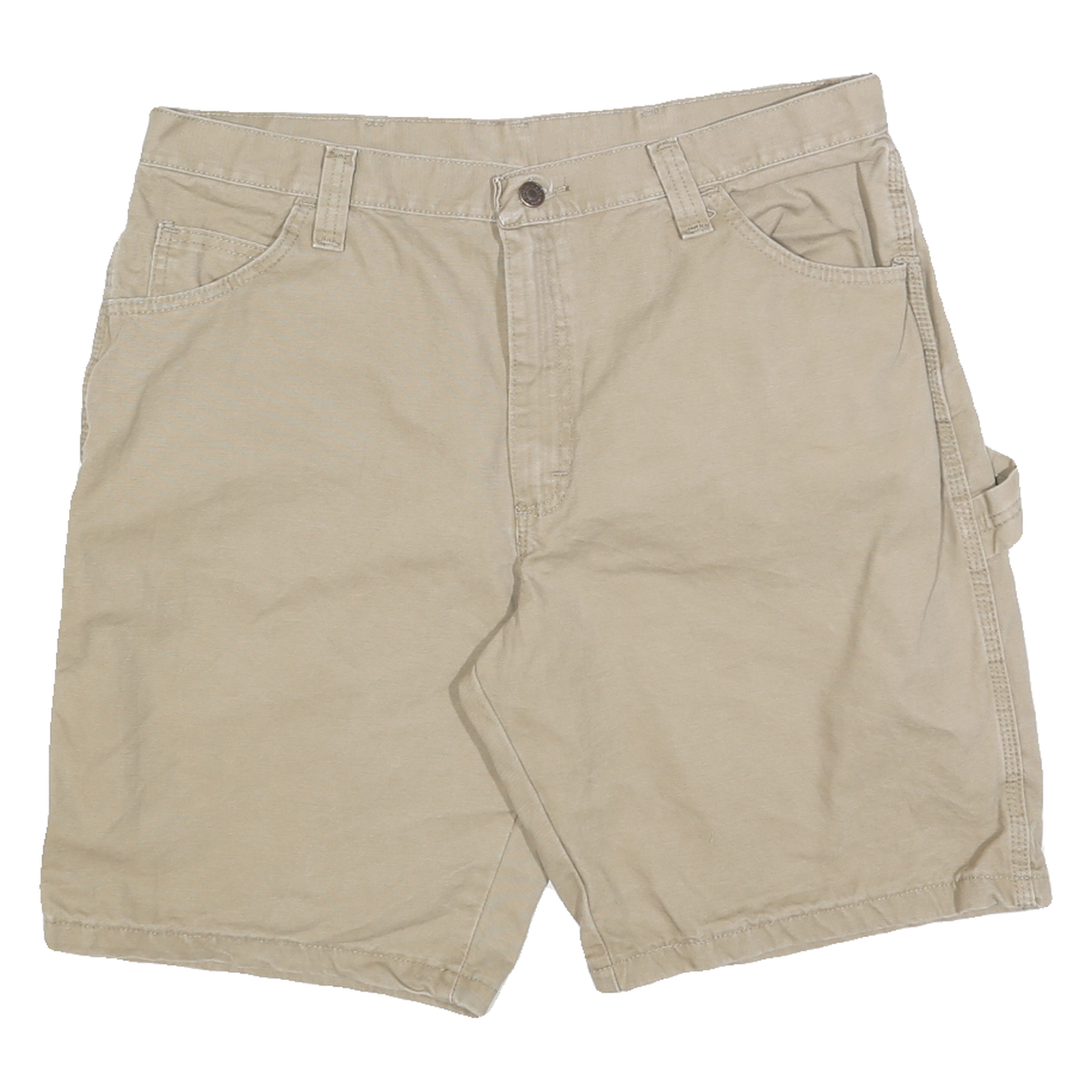 WRANGLER Mens Shorts Beige Casual L W36 Cotton Blend Practical Pockets