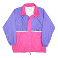 AQUA GUARD Womens Purple & Pink Nylon Zip Jacket L Outerwear Lightweight Sport