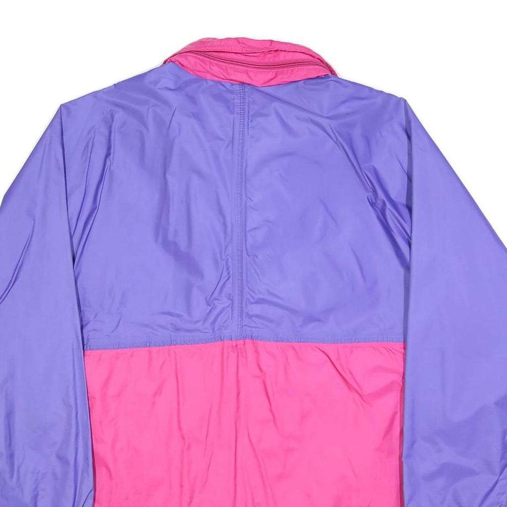 AQUA GUARD Womens Purple & Pink Nylon Zip Jacket L Outerwear Lightweight Sport