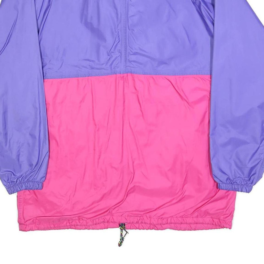 AQUA GUARD Womens Purple & Pink Nylon Zip Jacket L Outerwear Lightweight Sport
