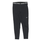 NIKE Womens Joggers Black M W26 L24 Slim Tapered Nike Pro Leggings Activewear