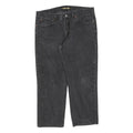 LEE Mens Regular Black Cotton Blend Denim Jeans W36 L26 Classic Zip Pockets