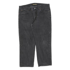 LEE Mens Regular Black Cotton Blend Denim Jeans W36 L26 Classic Zip Pockets