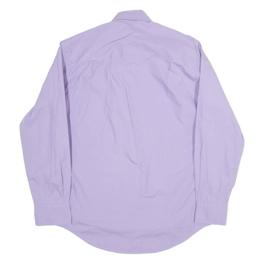 BODEN Mens Plain Shirt Purple Long Sleeve S