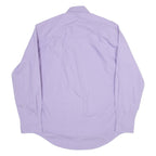 BODEN Mens Plain Shirt Purple Long Sleeve S