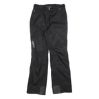 PHENIX Lined Womens Polyester Blend Black Relaxed Straight Trousers W30 L32