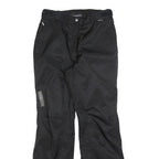 PHENIX Lined Womens Polyester Blend Black Relaxed Straight Trousers W30 L32