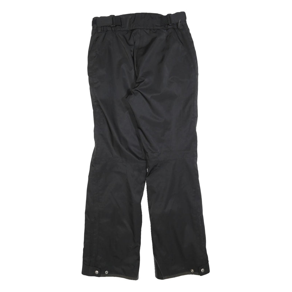 PHENIX Lined Womens Polyester Blend Black Relaxed Straight Trousers W30 L32