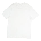 NAUTICA Womens White L Cotton Plain T-Shirt Short Sleeve Scoop Neck Casual