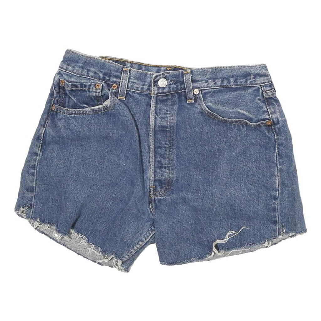 LEVI'S Womens Denim Blue Cut-Off Shorts M W29 Casual Summer Style