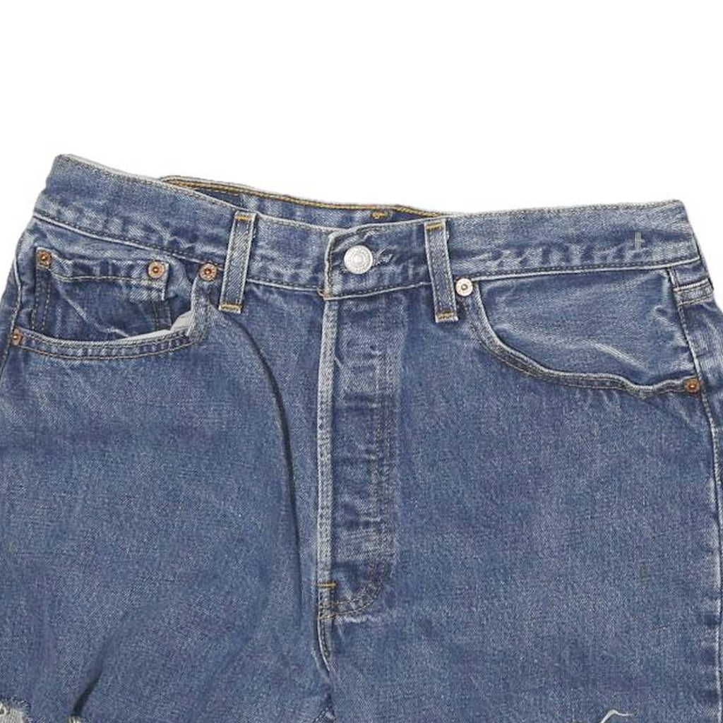 LEVI'S Womens Denim Blue Cut-Off Shorts M W29 Casual Summer Style