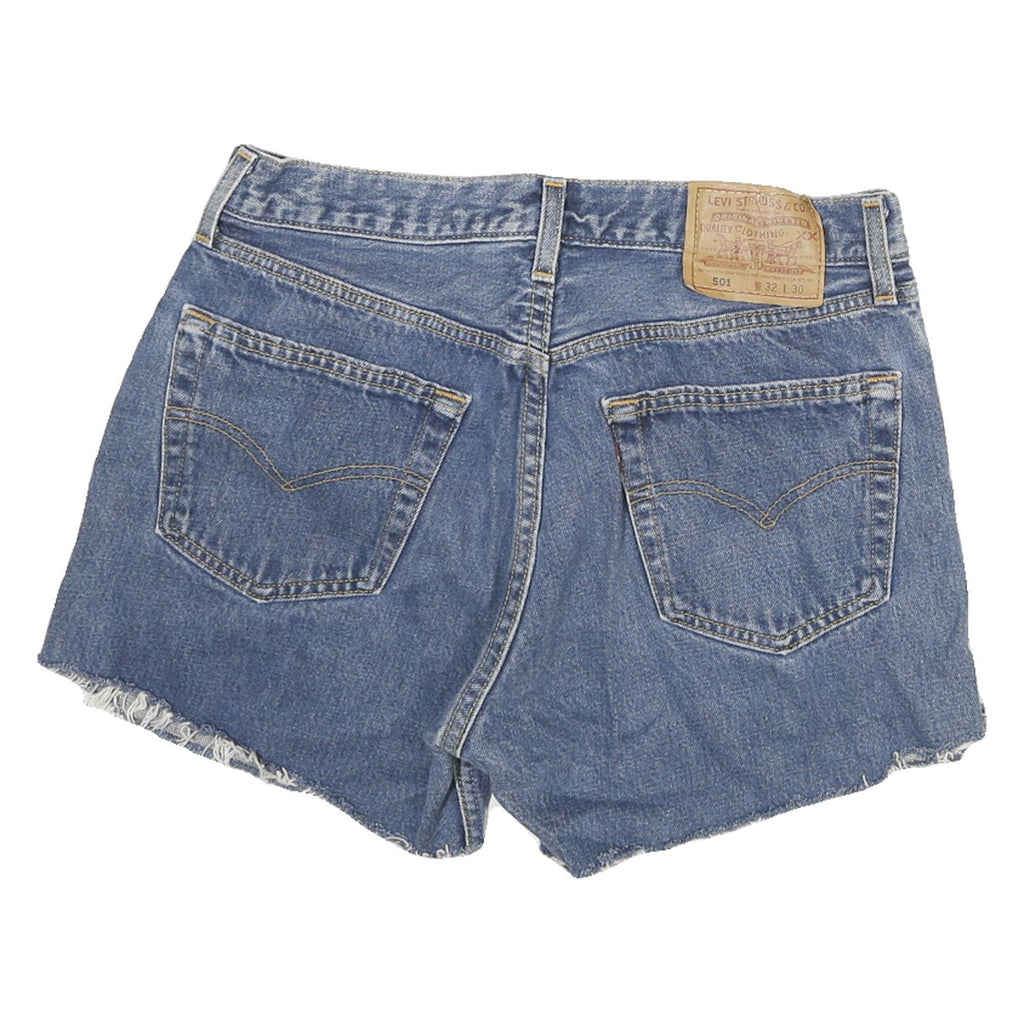 LEVI'S Womens Denim Blue Cut-Off Shorts M W29 Casual Summer Style