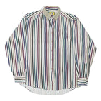DUCK HEAD Mens Striped Shirt M Button-Down Collar Cotton Blend Classic Fit