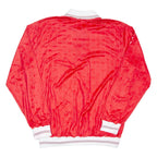 Mens Polo Shirt Red Long Sleeve XL