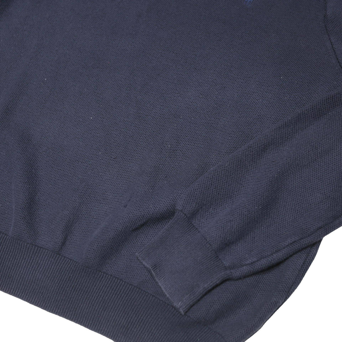 POLO RALPH LAUREN Mens Navy Plain Cotton Jumper Crew Neck Basic Knit L