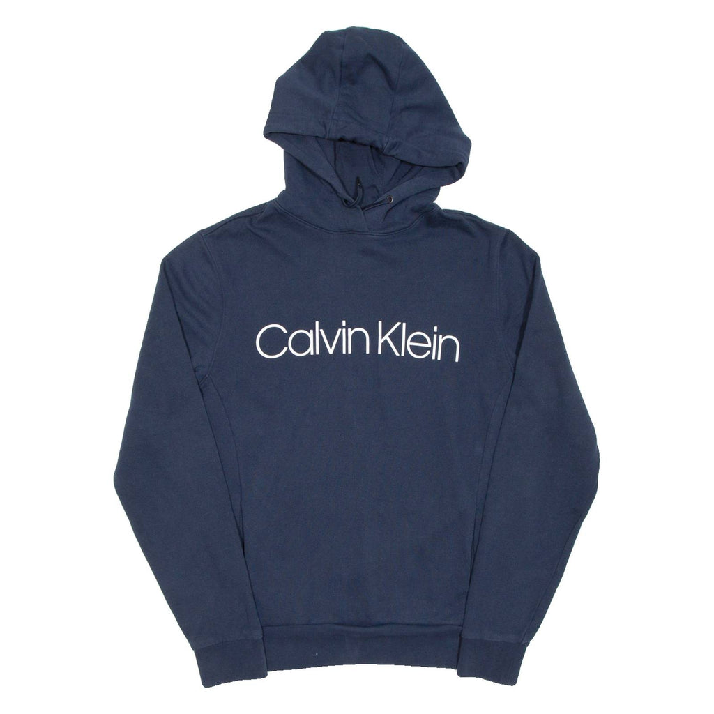 CALVIN KLEIN Womens Blue Hoodie Pullover M