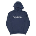 CALVIN KLEIN Womens Blue Hoodie Pullover M