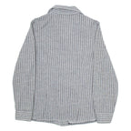 JANTZEN Womens Shirt Grey Striped Long Sleeve UK 16