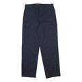 DICKIES Mens Navy Blue Relaxed Cargo Trousers W36 L32 Cotton Blend Zip Closure
