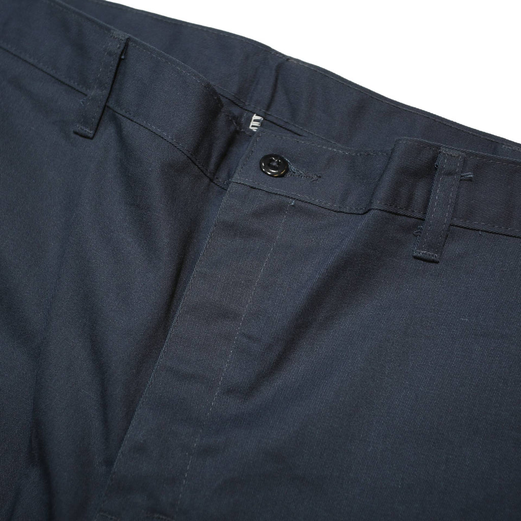 DICKIES Mens Navy Blue Relaxed Cargo Trousers W36 L32 Cotton Blend Zip Closure