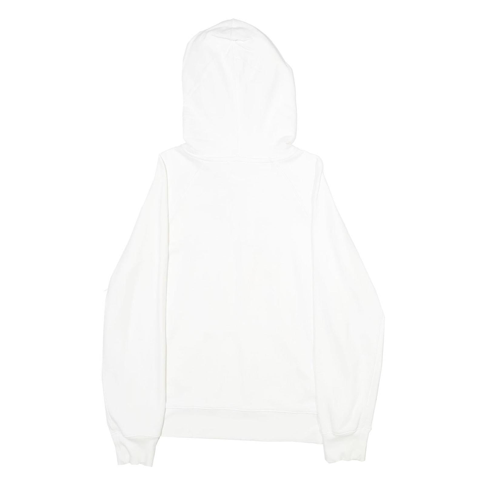 LEVI'S Mens White Hoodie S Cotton Blend Pullover Drawstring Hooded Sweatshirt