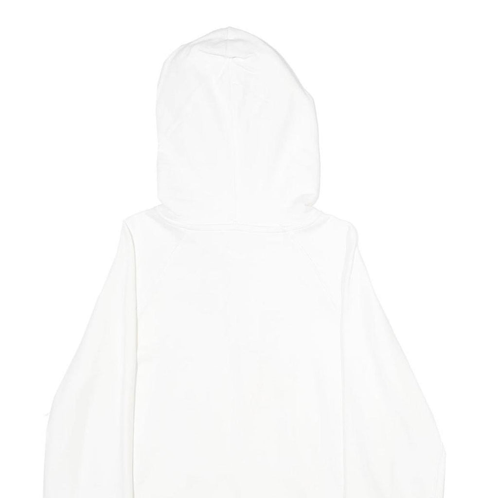 LEVI'S Mens White Hoodie S Cotton Blend Pullover Drawstring Hooded Sweatshirt